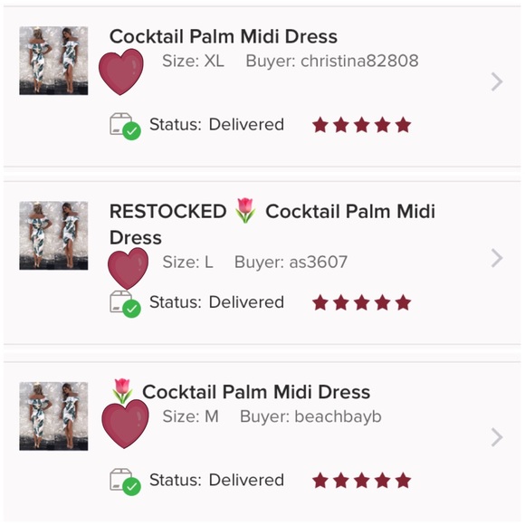 Cocktail Palm Midi Dress - Picture 8 of 8